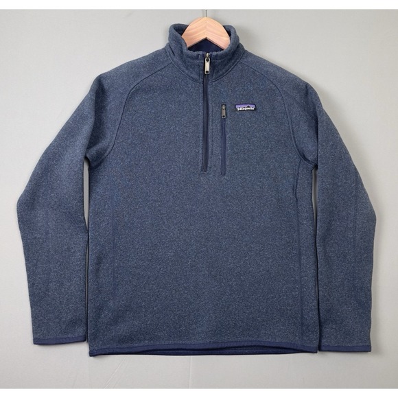 Patagonia Other - Patagonia Men's Better Sweater 1/4 Zip Fleece Pullover Jacket Small Heather Blue